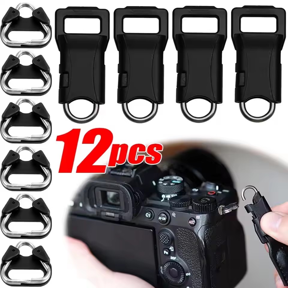 Lens Adapter Ring - Universeller Kamera-Schnellverschluss-Verbinder aus Edelstahl, Dreieckige Split-Ringe,
