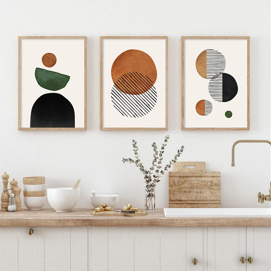 Photography Geometry - Boho Abstrakte Mid-Century Pflanzen Geometrische Poster