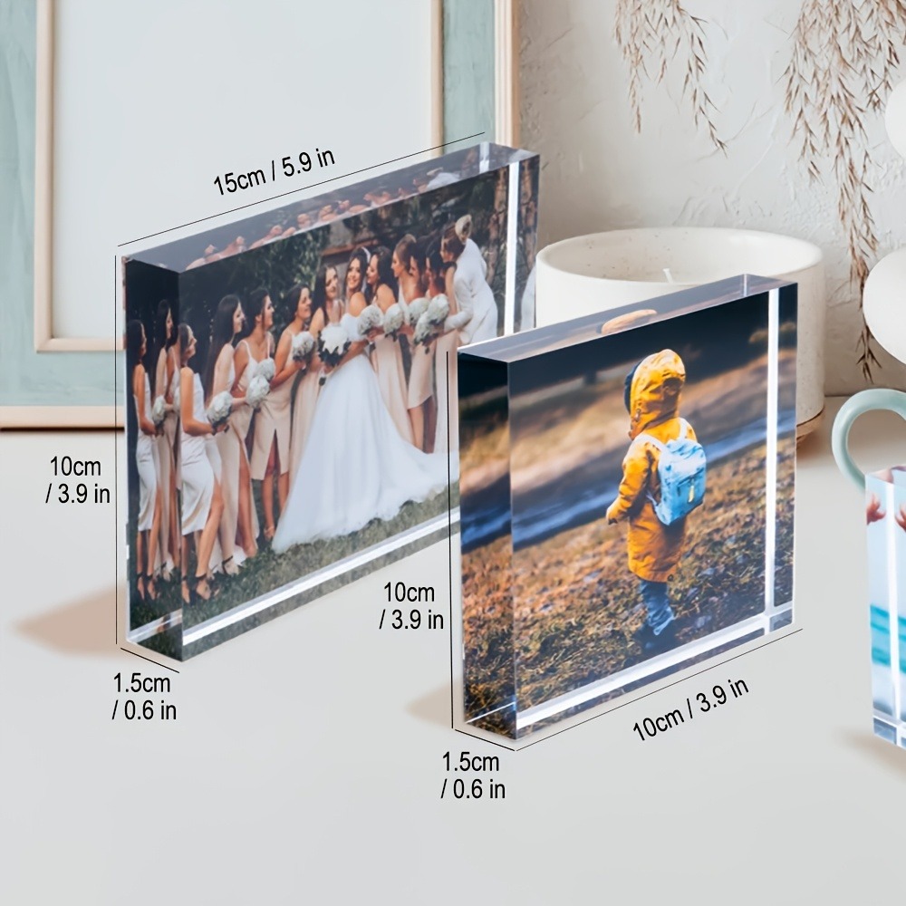 Photographic Memory - Personalisierter 3D-Acryl-Fotoblock - Individuelle Bildanzeige, Elegantes