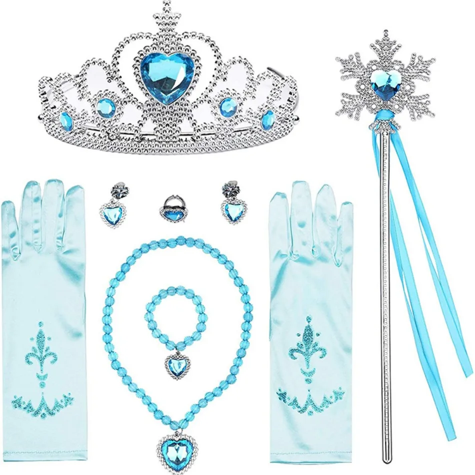 Photography Cheat Sheet - Mädchen Elsa Cosplay Zubehör Kinder Prinzessin