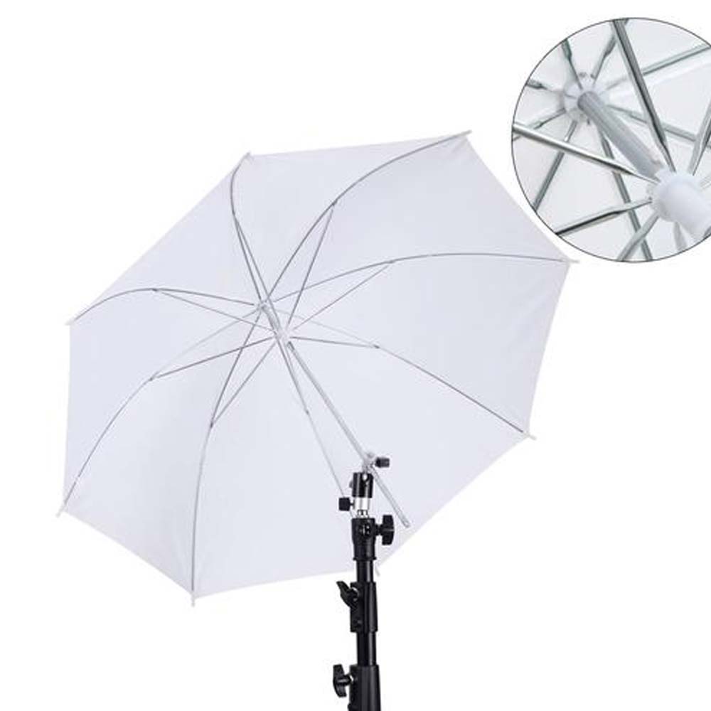 Photography Umbrella - 50cm/ 20 Zoll Fotografie-Regenschirm mit Metallgriff,