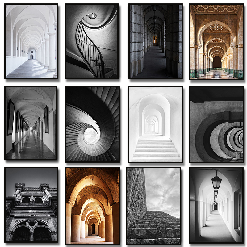 Photography Design - Moderne Abstrakte Schwarz-Weiß Ästhetische Raumarchitektur Design