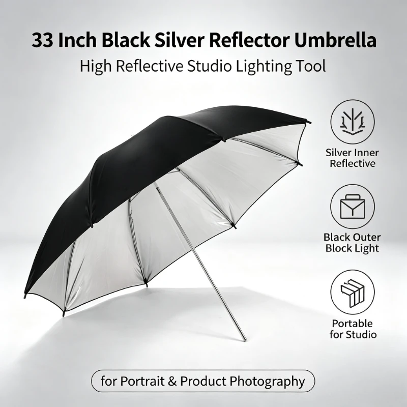 2026 Schwarzer Langlebiger 33- – Photography Umbrella Bewertung und Preis