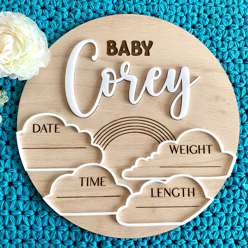 Benutzer definierte Baby Name  – Photography Prompt Bewertung und Preis