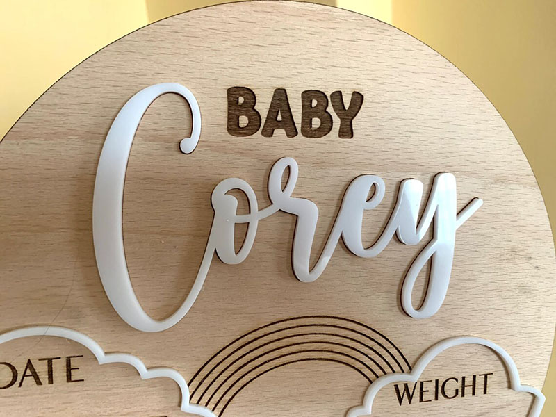 Benutzer definierte Baby Name  – Photography Prompt Bewertung und Preis