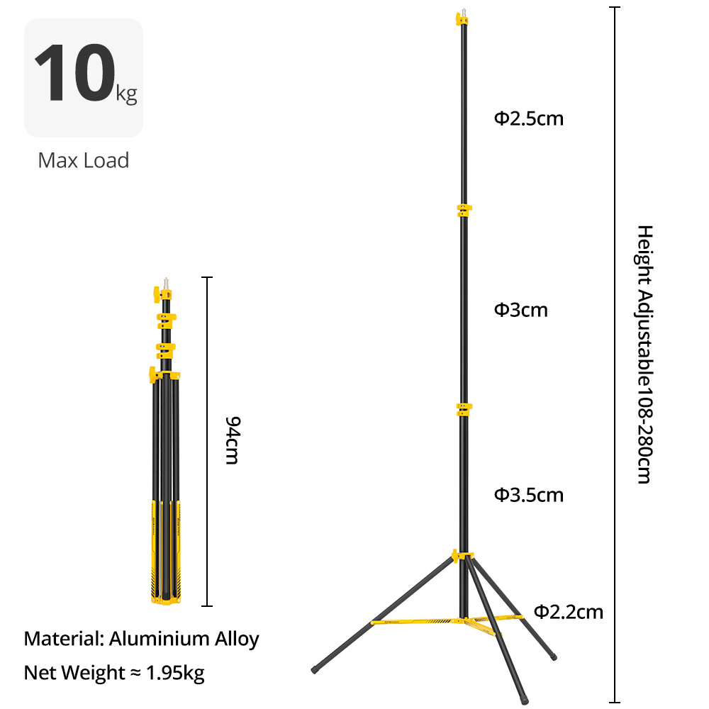 AMBITFUL GM280Y 280cm Professi – Photography Basics Bewertung und Preis
