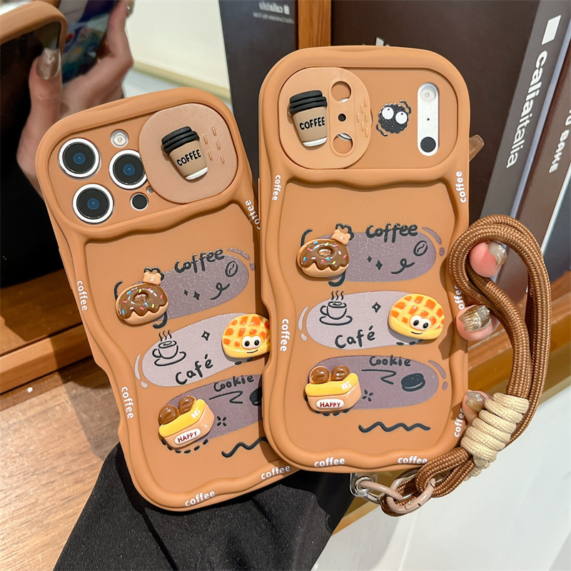 3D Cartoon Brot Handyhülle mit – Camera Wrist Strap Bewertung und Preis